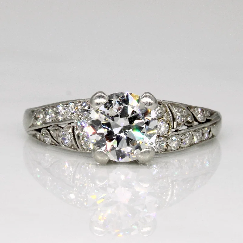 'Birks' 1920's Diamond Engagement Ring | 1.22ctw | SZ 7