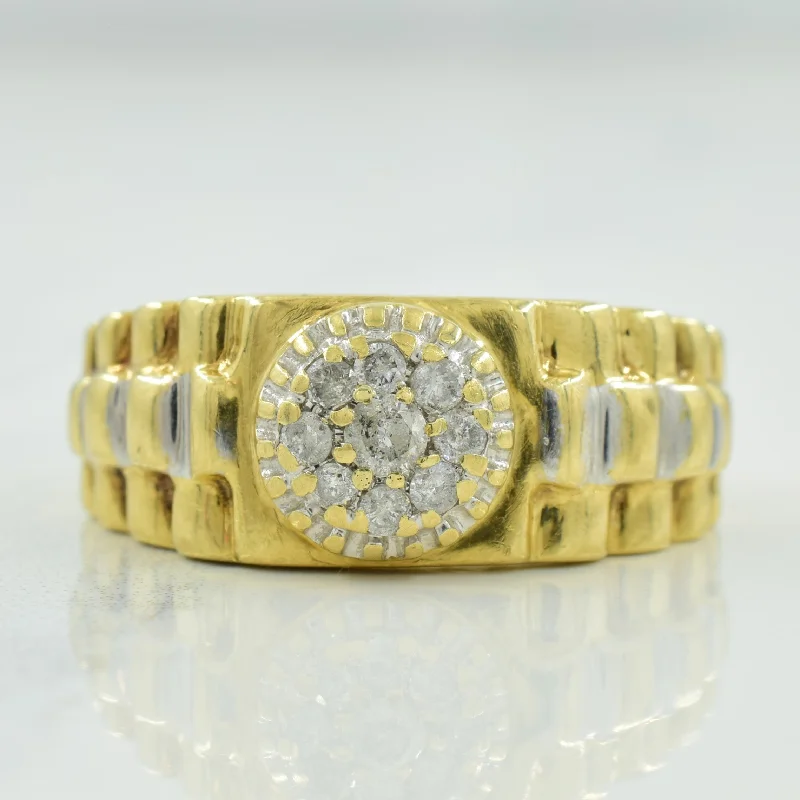 Cluster Diamond Ring | 0.22ctw | SZ 10.5 |