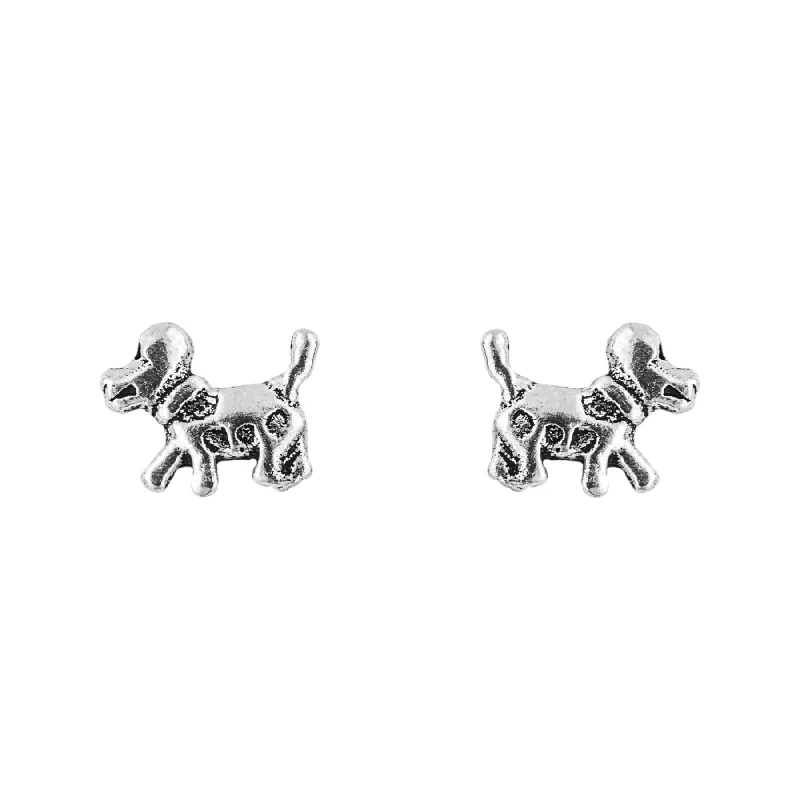 Spotty Dog Stud Earrings