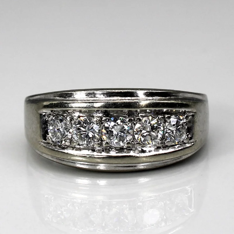 Five Stone Diamond Band | 0.85ctw | SZ 9.75 |