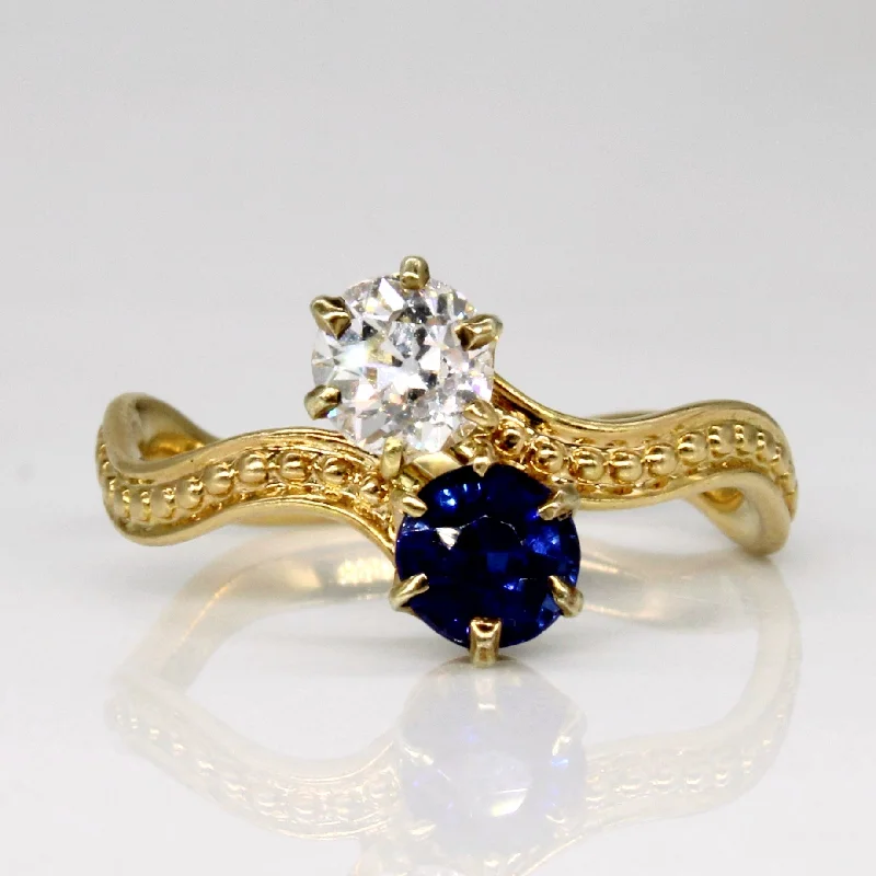 Sapphire & Diamond Ring | 0.52ct, 0.42ct | SZ 6 |