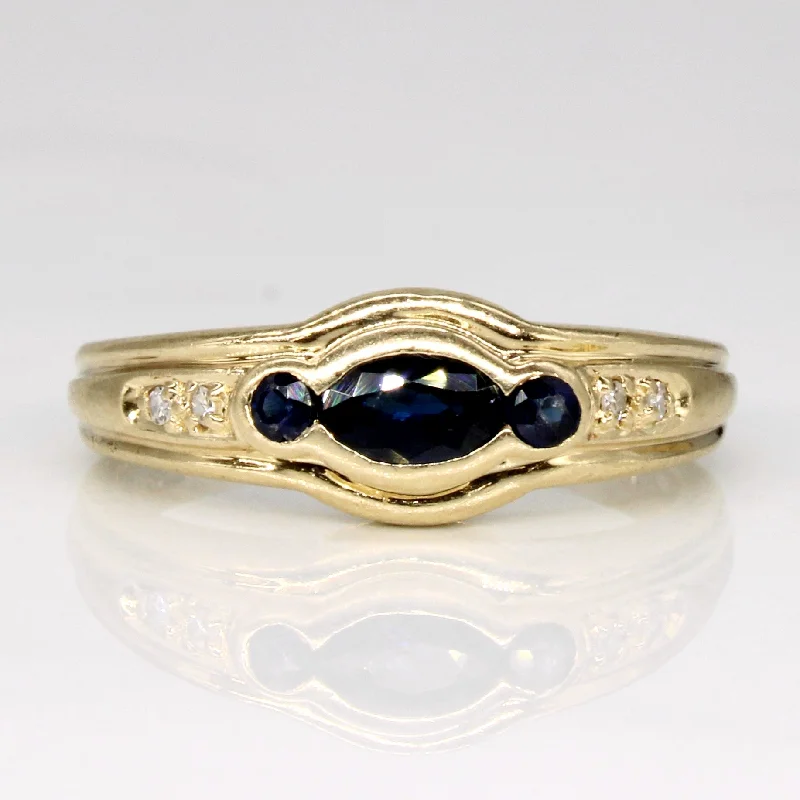 Sapphire & Diamond Ring | 0.42ctw, 0.04ctw | SZ 6.75 |