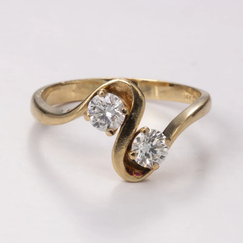 14k Yellow Gold Diamond Ring | 0.48 ctw | Sz 7.25