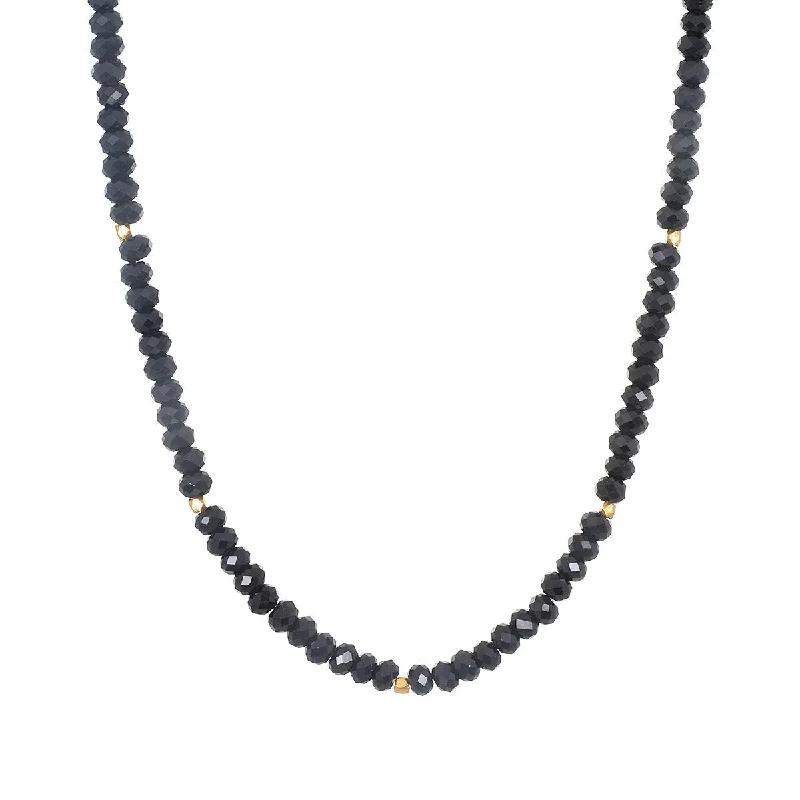 Empowered Being Black Spinel Choker Necklace