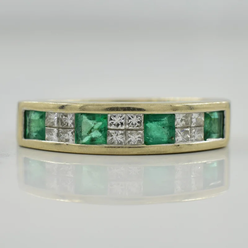 Emerald & Diamond Ring | 0.40ctw, 0.30ctw | SZ 6.75 |