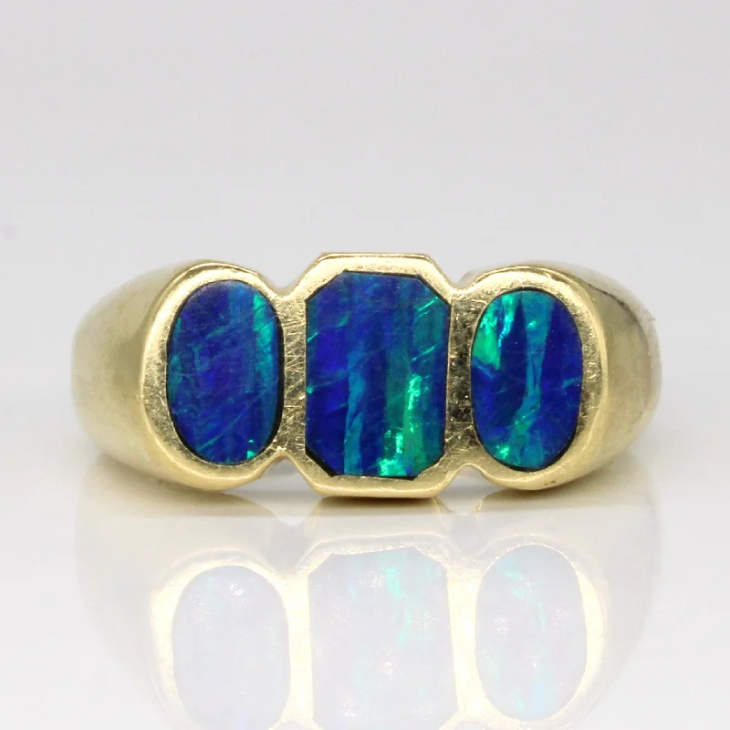 Opal Inlay Ring | 1.00ctw | SZ 8 |