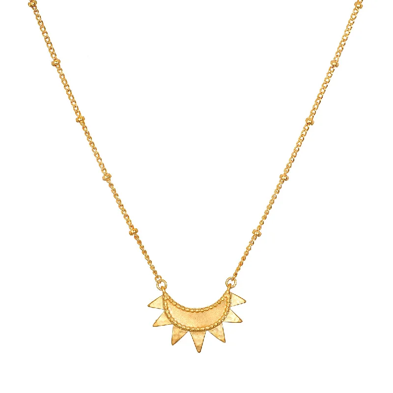 Emergence Gold Sunburst Necklace