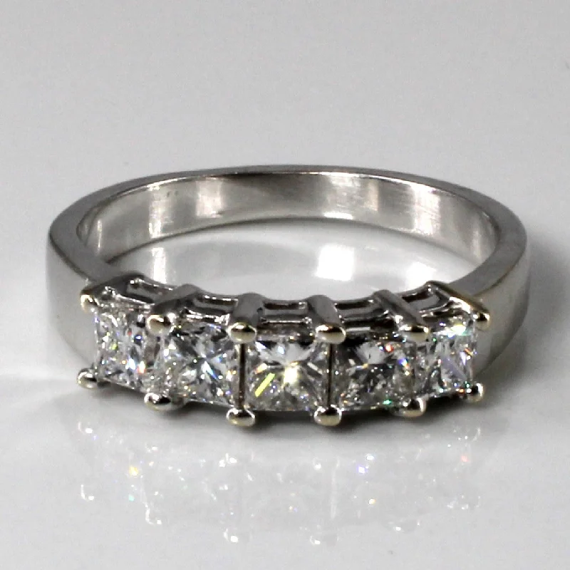 Five Stone Princess Diamond Ring | 1.26ctw | SZ 8 |