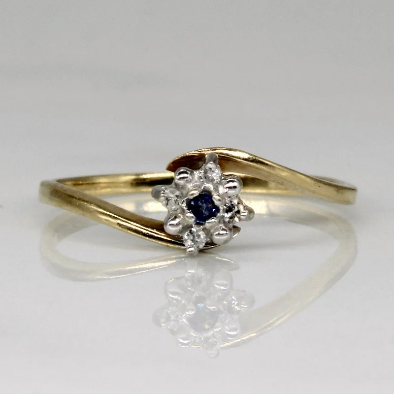 Diamond & Sapphire Ring | 0.02ctw, 0.01ct | SZ 4.75 |