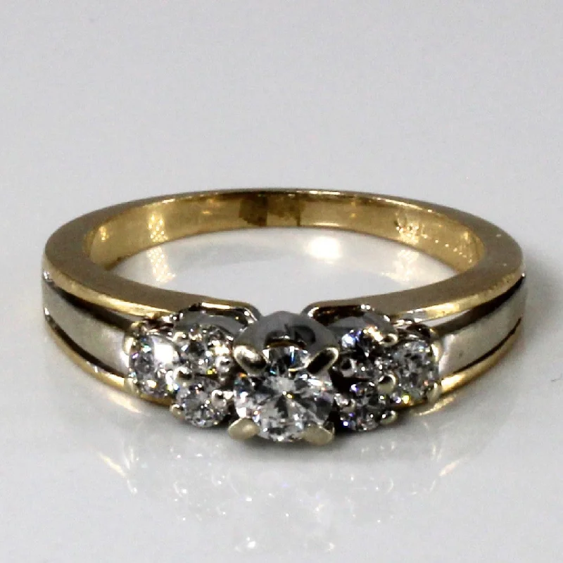 Prong Set Diamond Gold Ring | 0.42ctw | SZ 5.75 |