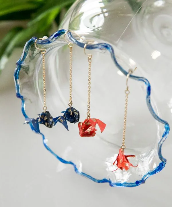 Fluttering ORIGAMI KINGYO Earrings