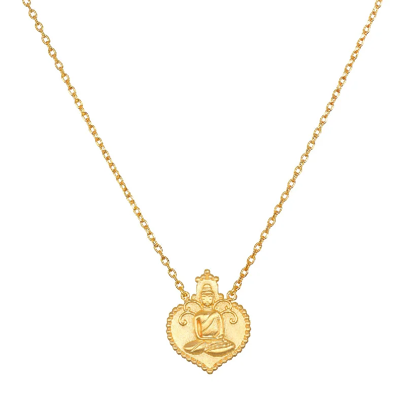 Peaceful Buddha Gold Necklace