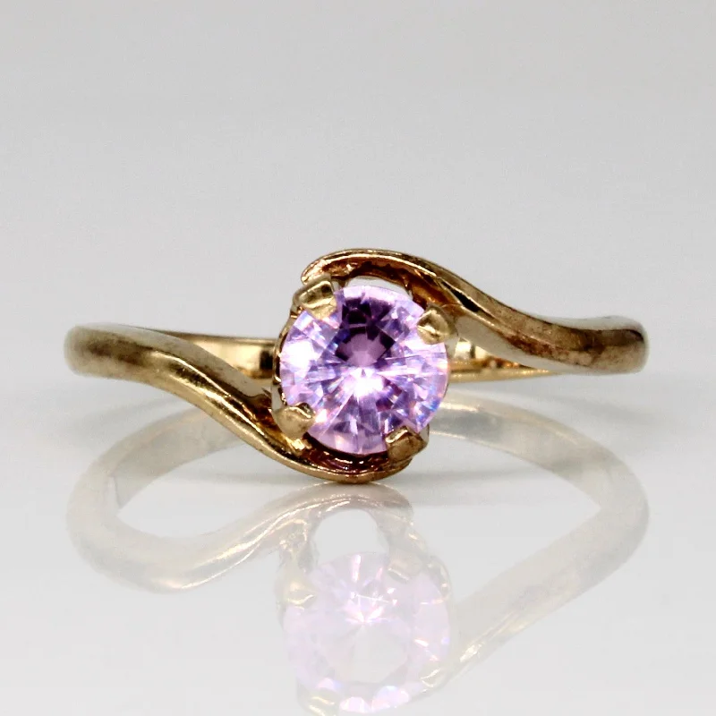 Synthetic Pink Sapphire Ring | 0.50ct | SZ 5.75 |