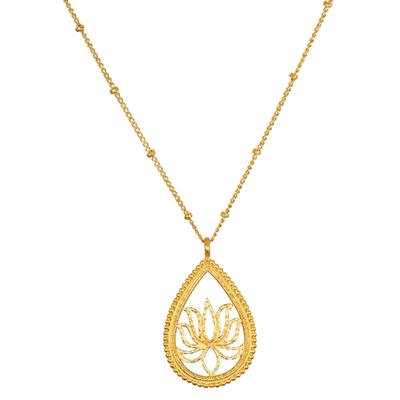 Open to Possibilities Lotus Necklace