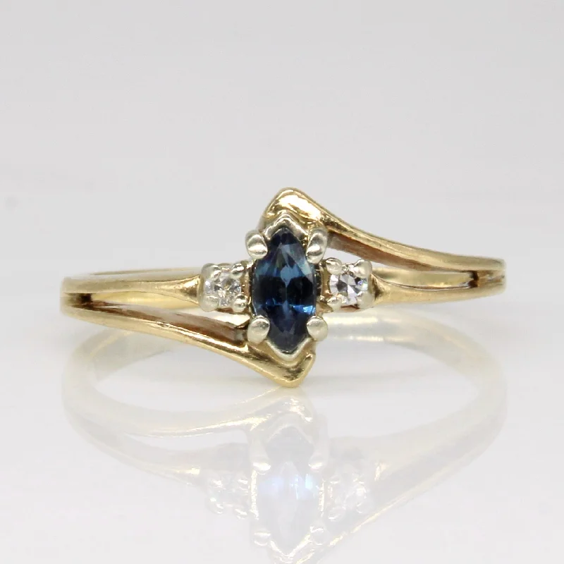 Sapphire & Diamond Ring | 0.13ct, 0.03ctw | SZ 6 |