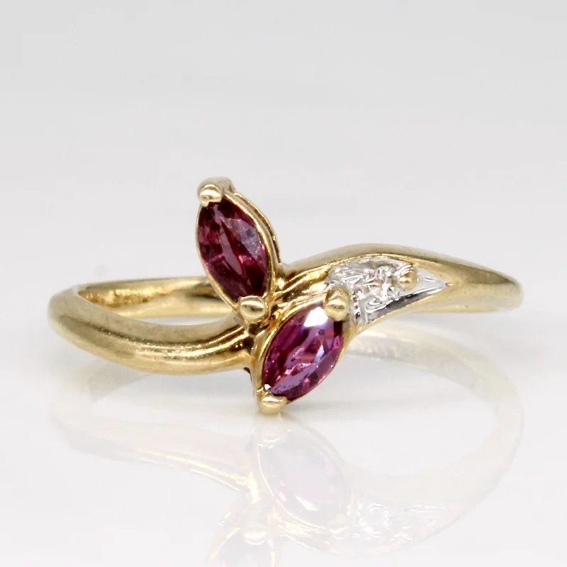 Ruby & Diamond Ring | 0.17ctw, 0.01ct | SZ 4 |