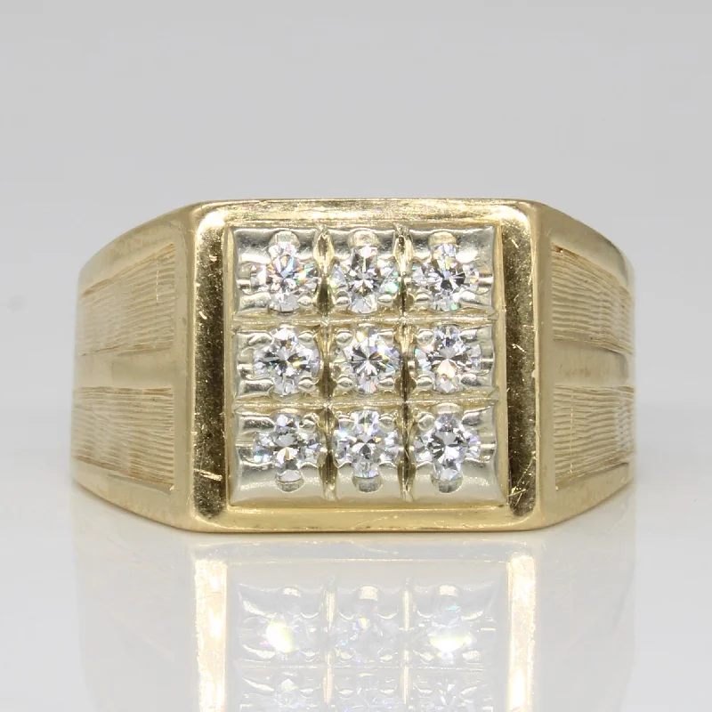 Diamond Grid Ring | 0.60ctw | SZ 10.25 |