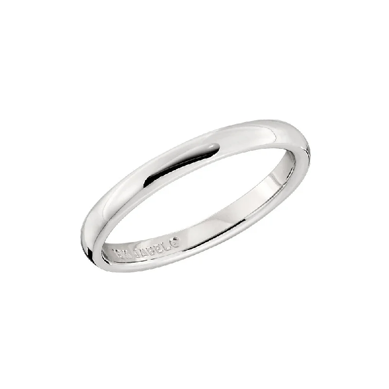 Simple Gold Band - 2.5MM Wide Domed