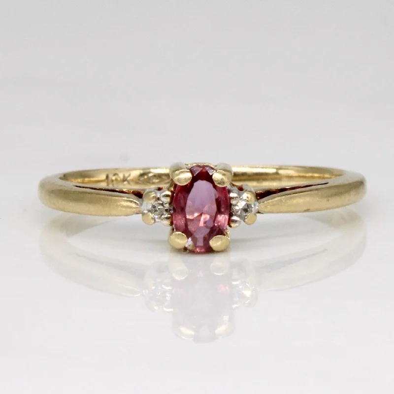 Ruby & Diamond Ring | 0.16ct, 0.02ctw | SZ 6 |