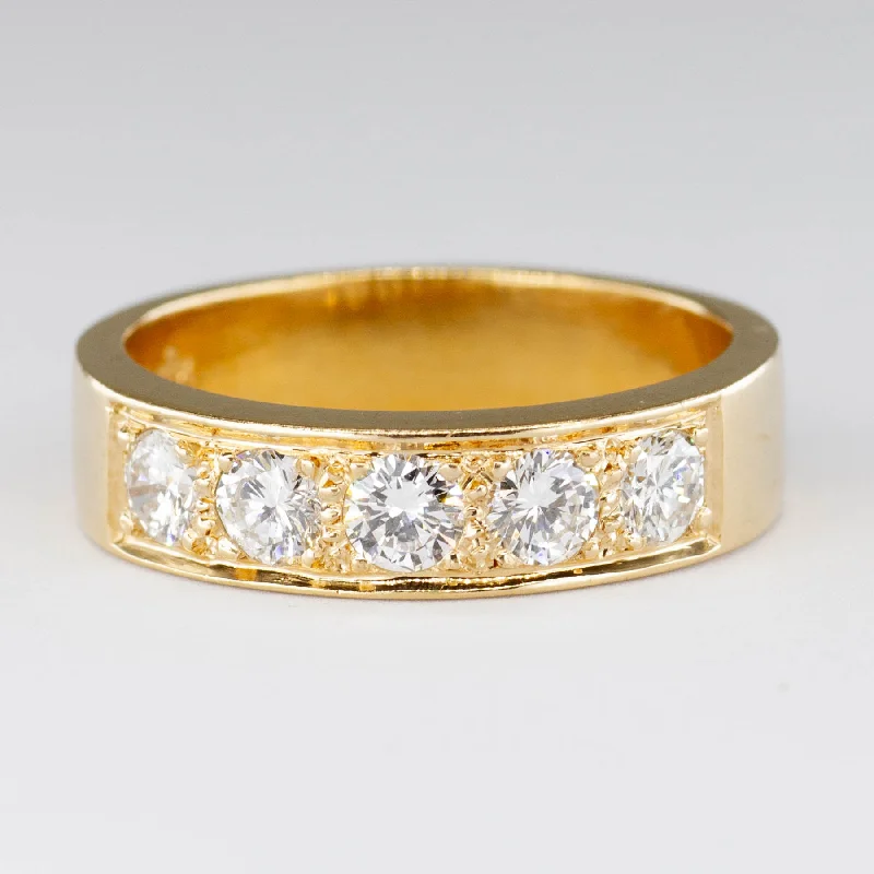 Five Stone Diamond Ring | 0.80ctw | SZ 7.5 |