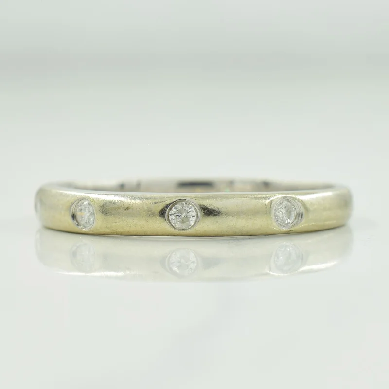 Flush Set Diamond Ring | 0.08ctw | SZ 7 |