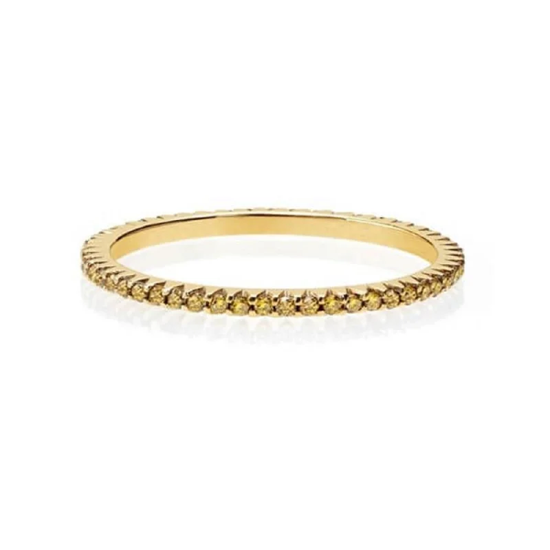 Yellow Diamond Eternity Band