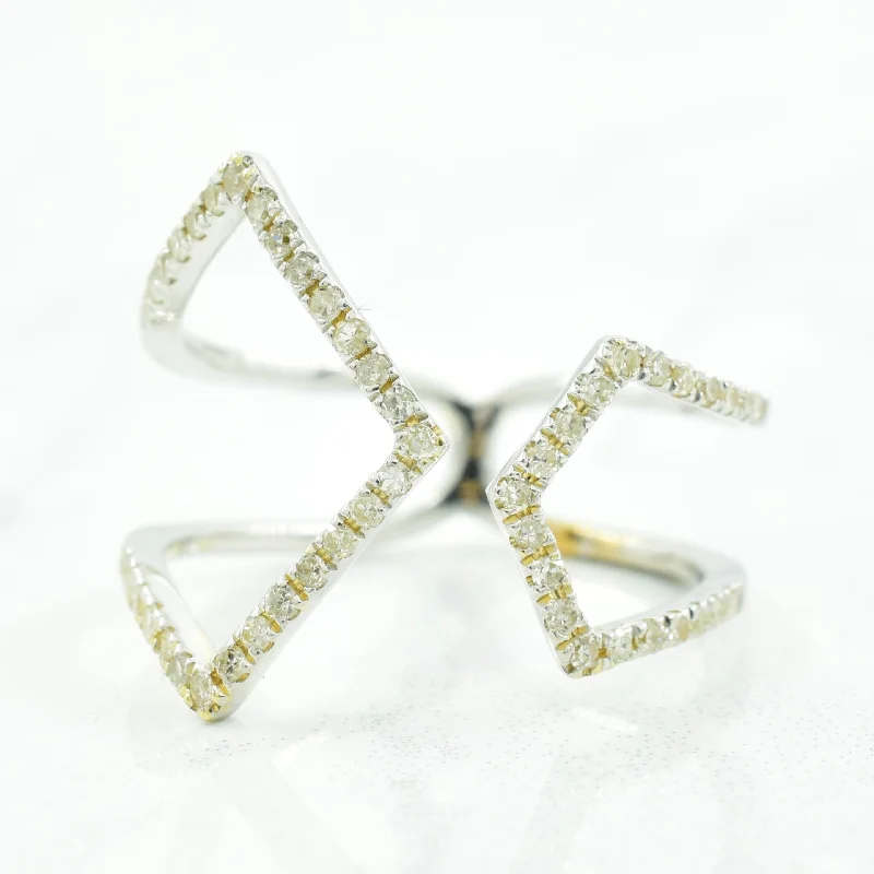 Negative Space Diamond Ring | 0.20ctw | SZ 6.25 |