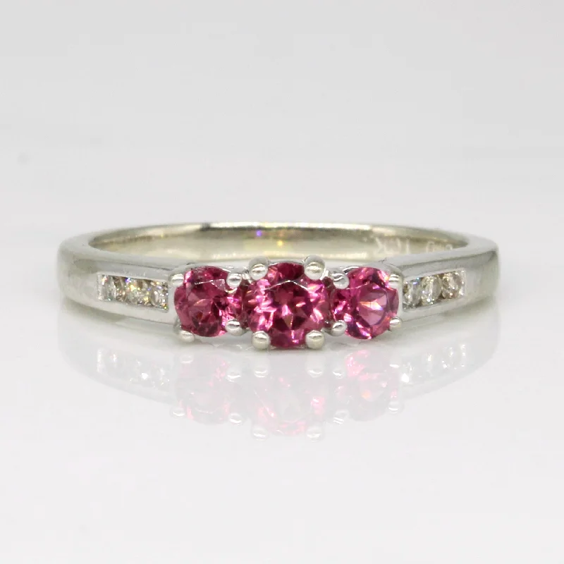 Tourmaline & Diamond Ring | 0.28ctw, 0.06ctw | SZ 5.75 |