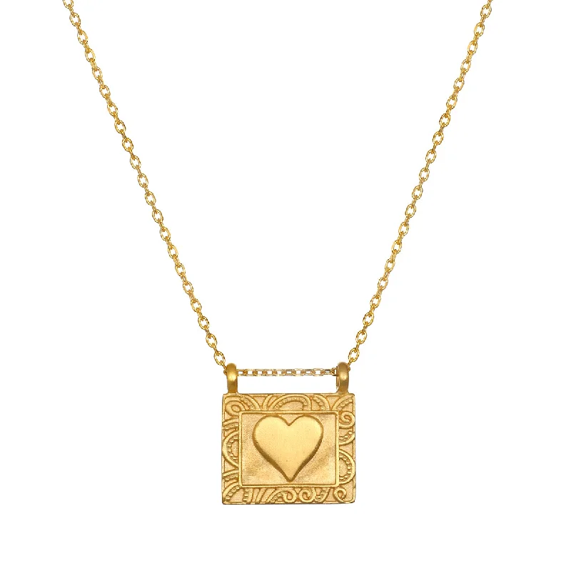 Heart Centered Gold Necklace