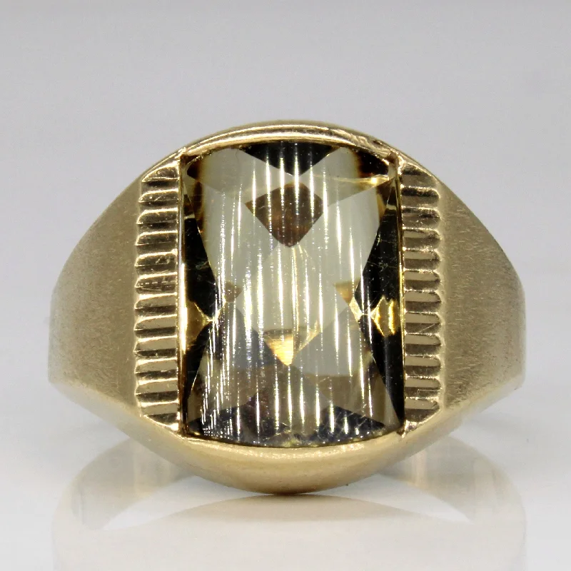 Smokey Quartz Cocktail Ring | 6.00ct | SZ 12 |