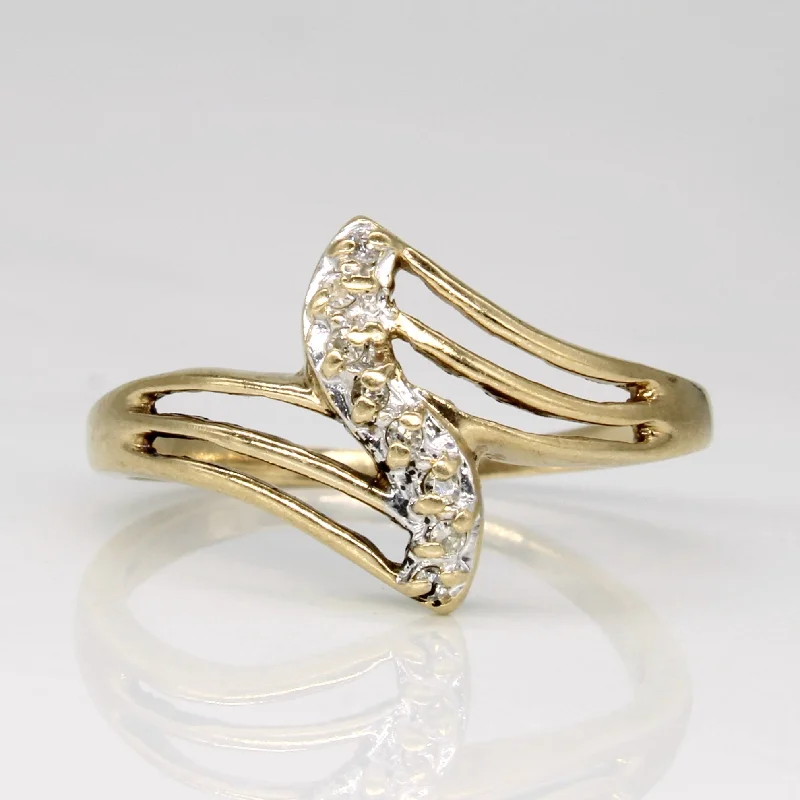 Diamond Waterfall Ring | 0.04ctw | SZ 6.25 |