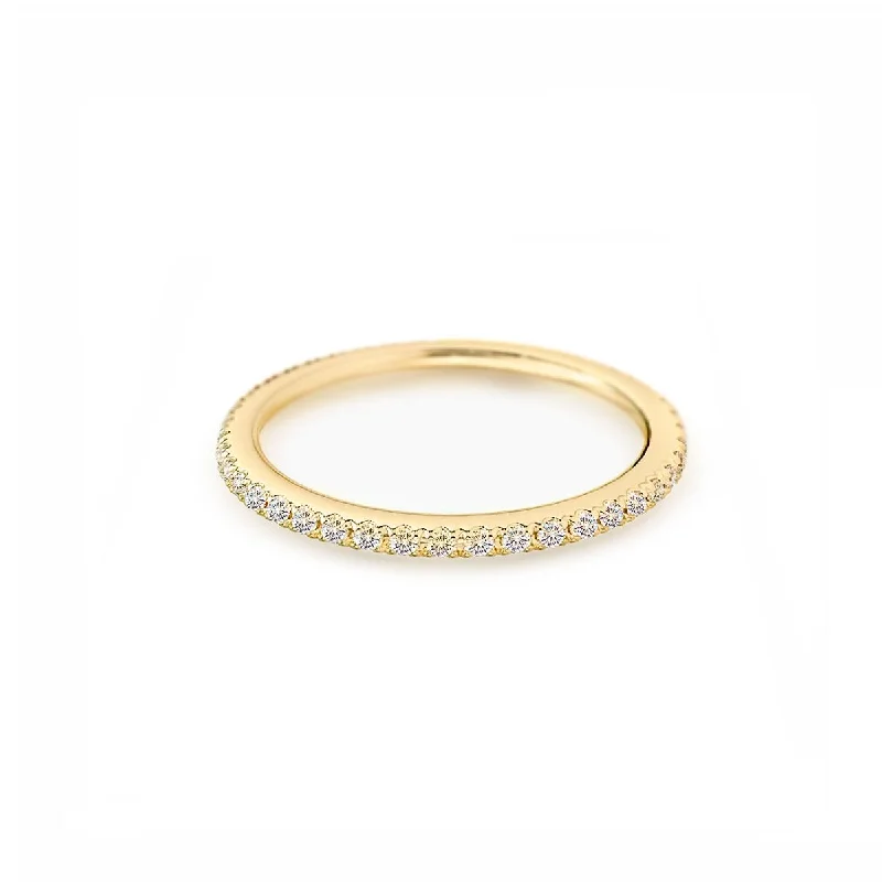 Thin Diamond Band Eternity Ring