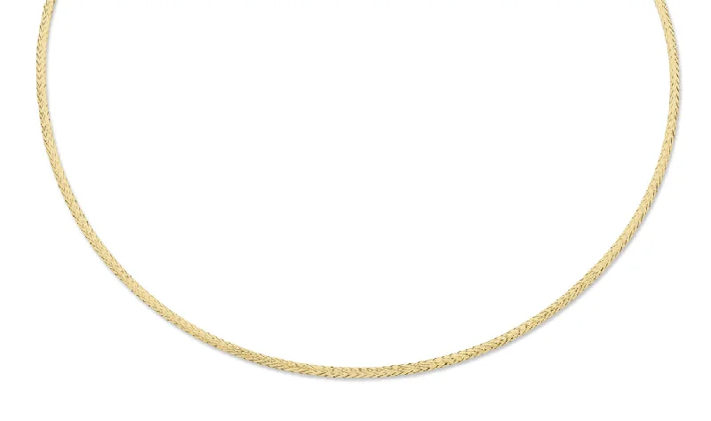 9ct Yellow Gold Fine Omega Necklace