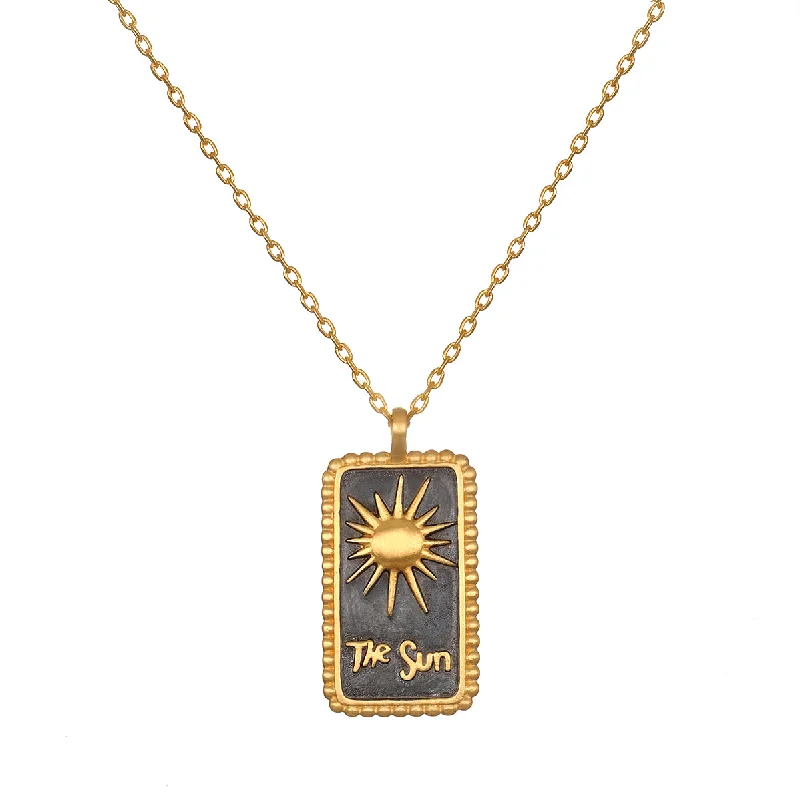 Omen of Positivity Sun Tarot Necklace