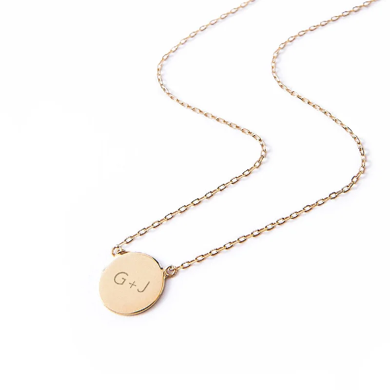 Engravable Disc Necklace