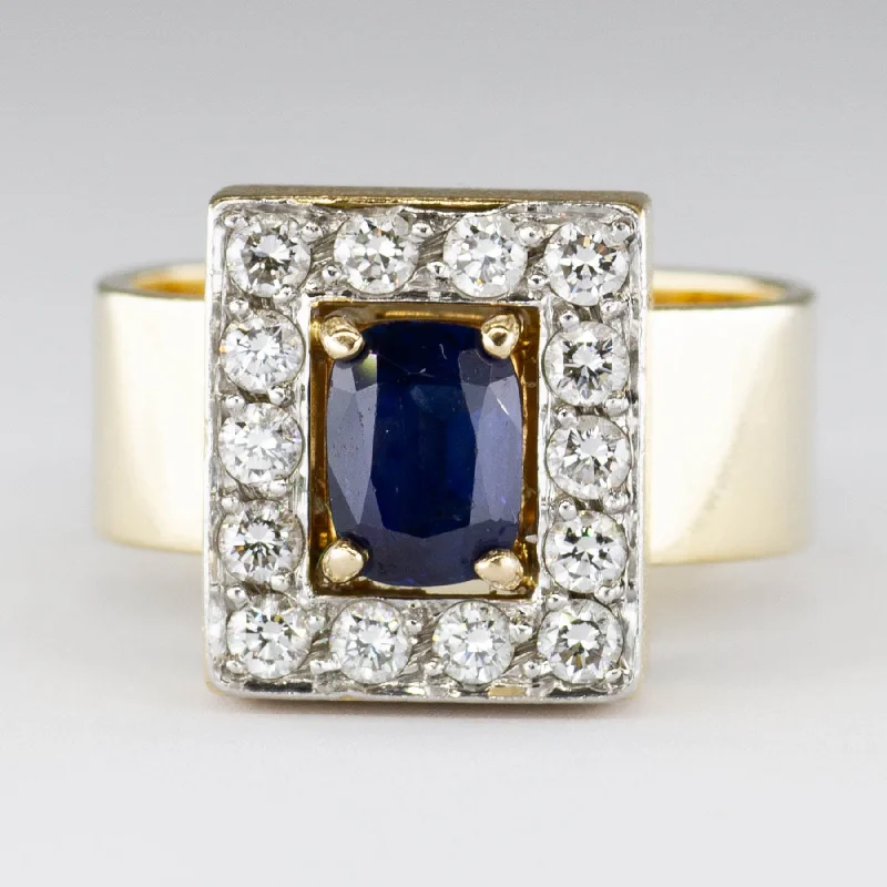 'Cavelti' Sapphire and Diamond Ring | 0.20ctw | SZ 6.25