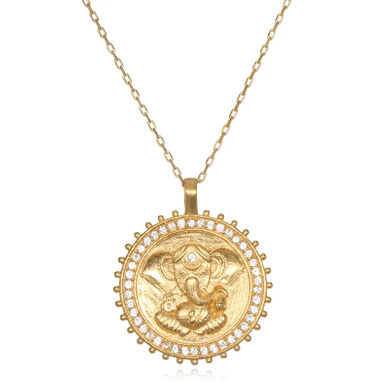 Ganesha Hindu God, Path to Success Necklace