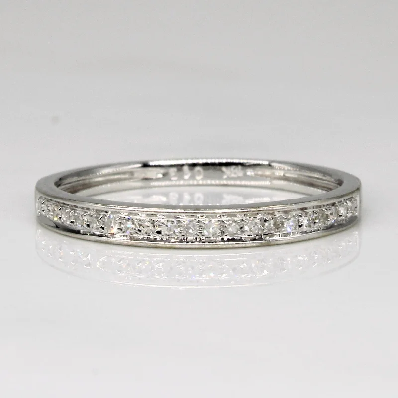 Semi Eternity Diamond Ring | 0.19ctw | SZ 6.25 |