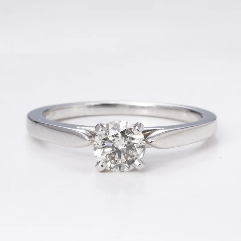 14k White Gold  Diamond Ring | 0.53 ct | Sz 6