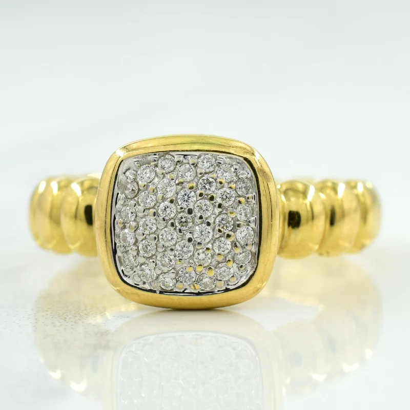 Cluster Diamond Ring | 0.16ctw | SZ 5.5 |