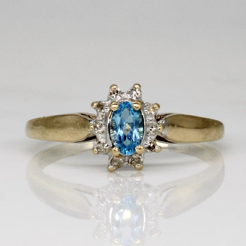 Topaz & Diamond Ring | 0.25ct, 0.05ctw | SZ 6.75 |