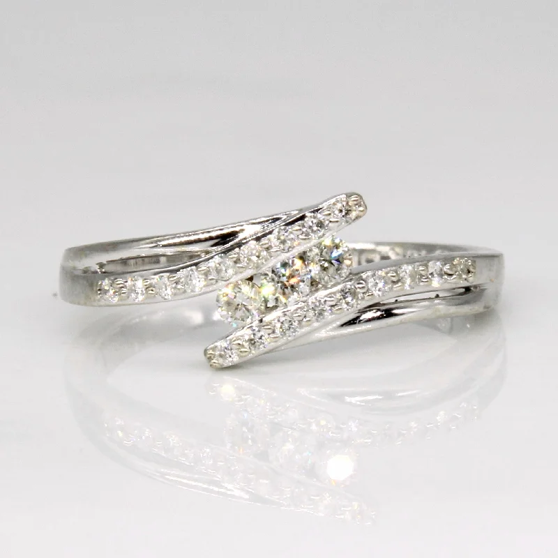 Diamond Waterfall Ring | 0.17ctw | SZ 4.5 |