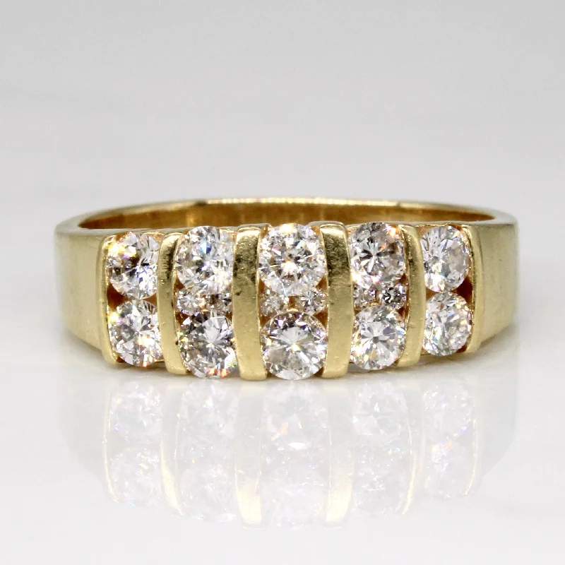 Channel Set Diamond Ring | 1.08ctw | SZ 8.75 |