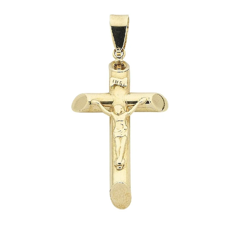 9ct Yellow Gold Crucifix Pendant