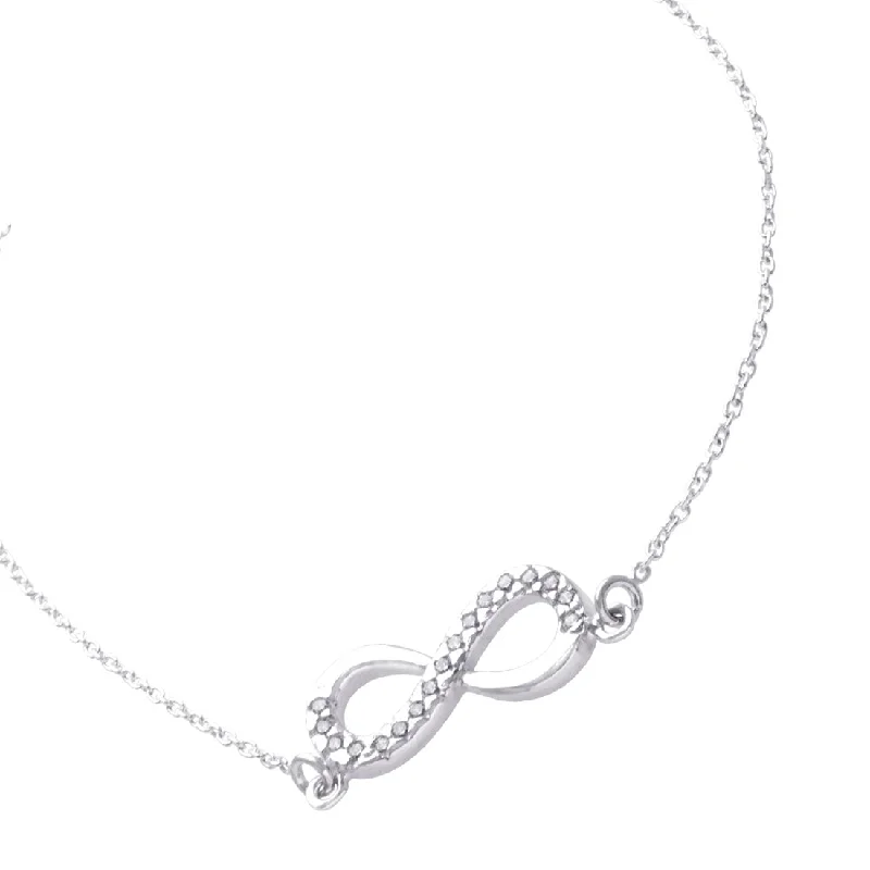 Sterling Silver Infinity Belcher Necklace