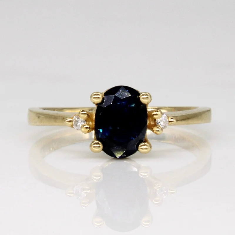 Sapphire & Diamond Ring | 0.80ct, 0.02ctw | SZ 5.75 |