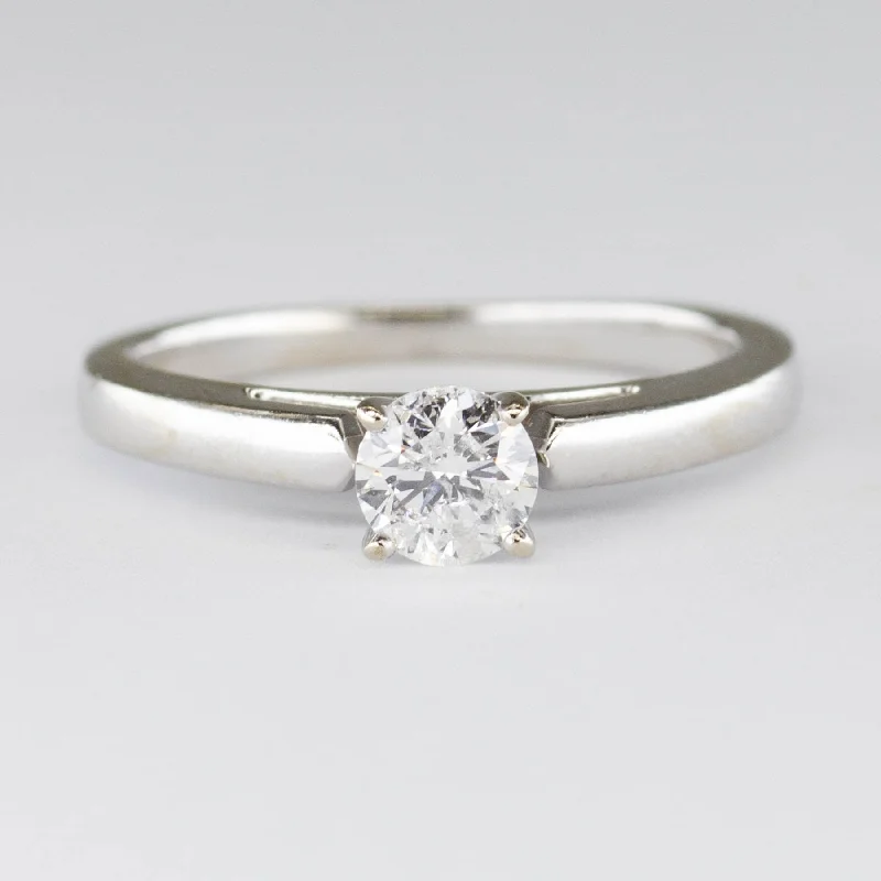 Prong Set Solitaire Diamond Ring | 0.34ct | SZ 4 |