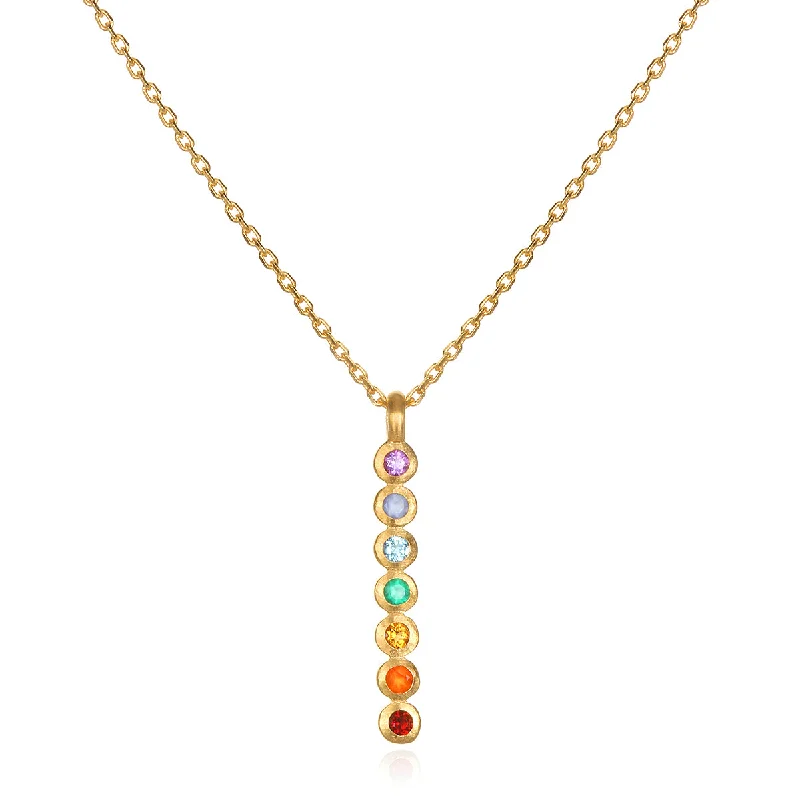 Divine Alignment Gemstone Chakra Necklace