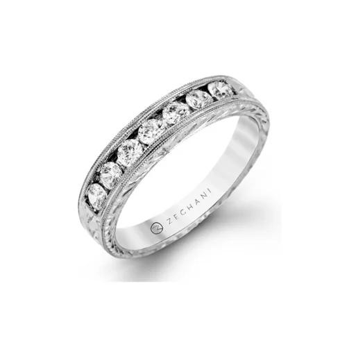 Zeghani Vintage Vixen Wedding Band Zr275