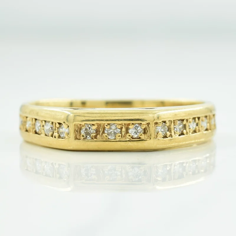 Pave Set Diamond Ring | 0.22ctw | SZ 9.5 |